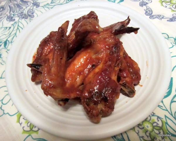 Spicy honey BBQ wings